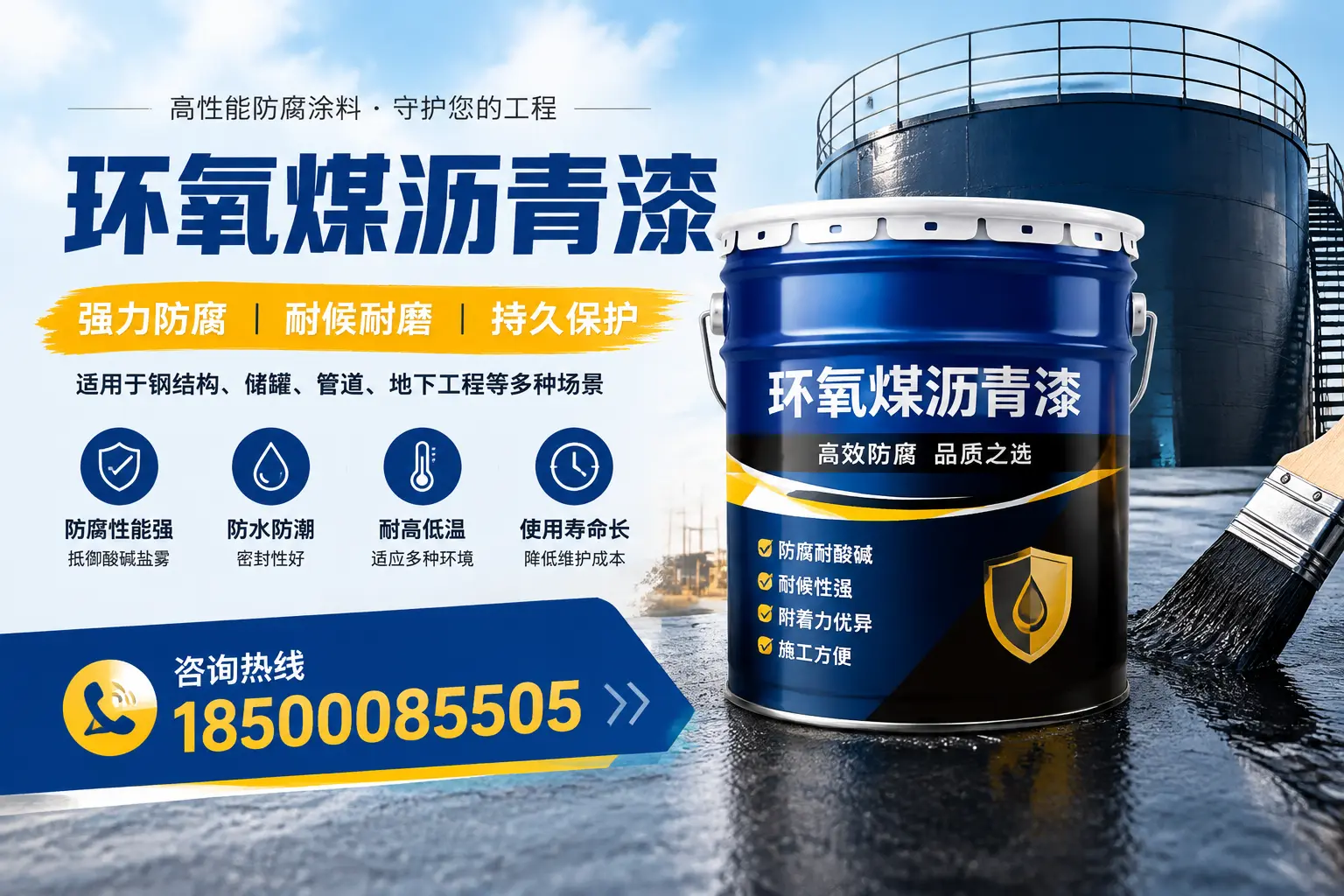 环氧煤沥青漆在工业中的应用,呼和浩特企业的选择